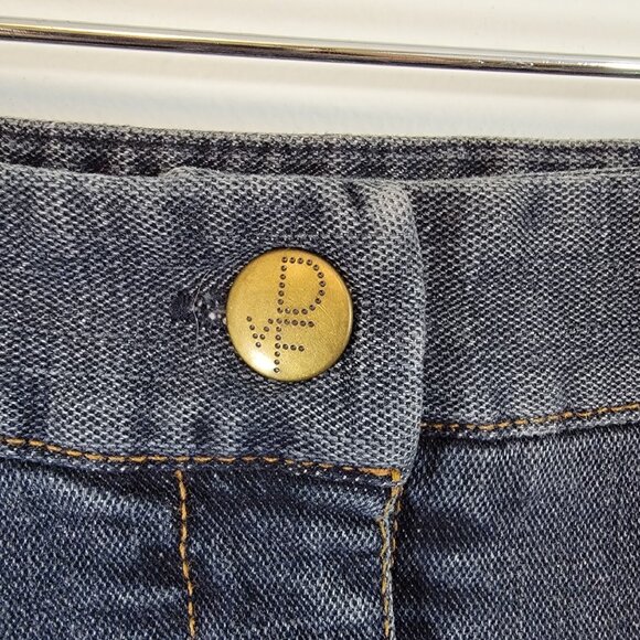 DVF Diane Von Furstenberg Jason Indigo High Waist Above Knee Pencil Skirt Size 2 - Picture 3 of 7